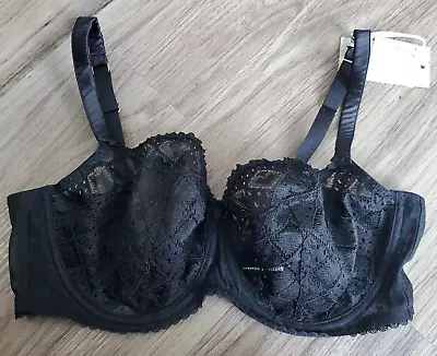 Mimi Holliday Bra Size 36F Black Chase The Ace HM100BLK • $21.99