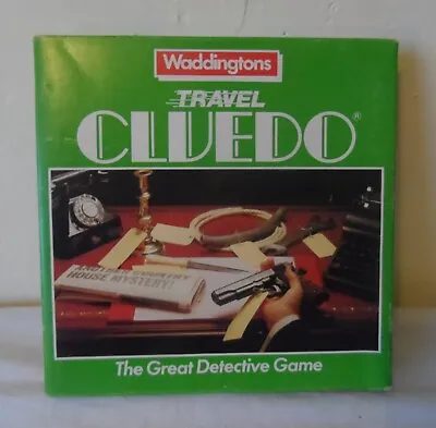 Travel Edition Waddingtons Cluedo Board Game Good Condition Complete • £11.99