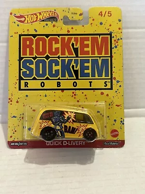 Hot Wheels Rock'Em Sock'Em Robots Van Premium 2022 • $13