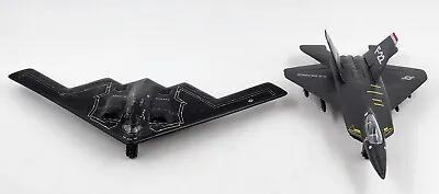 US Air Force F-22 Raptor & B-2 Stealth Bomber Toys Pull Back Action • $14.99