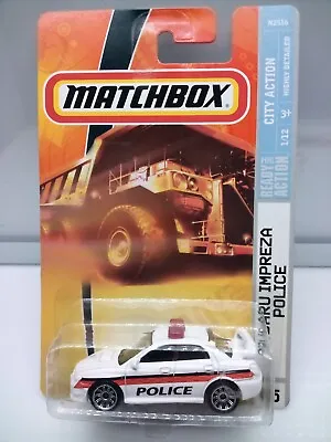 Matchbox Superfast / MB 751 - Subaru Impreza WRX Police - White - Model Car X1 • $39.72