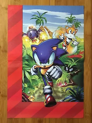 $29.99 • Buy Official Sonic The Hedgehog 2-Sided Poster Tracy Yardley/Spaziante Art SEGA RARE
