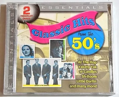 CLASSIC HITS FROM 50'S CD  2 CD Set Various Artists NEW Sealed  FREE SHIPPING • $10.52