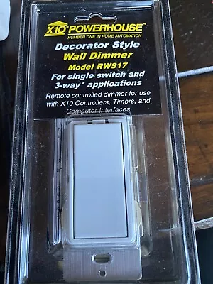 X10 Powerhouse RWS17 Wall Dimmer Switch Decorator Style NEW! Bin H • $9.99