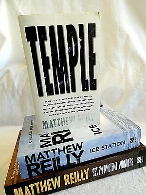 Matthew Reilly X 3 Ice Station Temple And Seven Ancient Wonders • $17.50