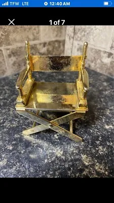 Vintage Mini Brass “ Often Condensation HCI “ Directors Chair • $30
