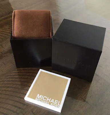 Michael Kors Watch Presentation Case Empty Original Black Box W Manual • $9.99