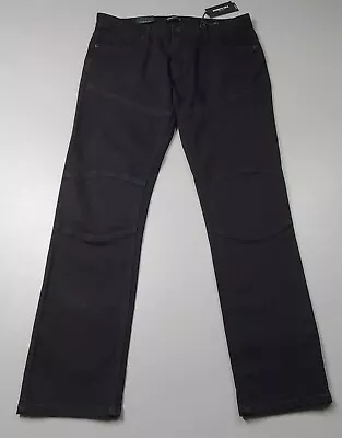 NEW Kenneth Cole Men's Slim Fit Stretch Black Denim Jeans Soft Low Rise • $20.86