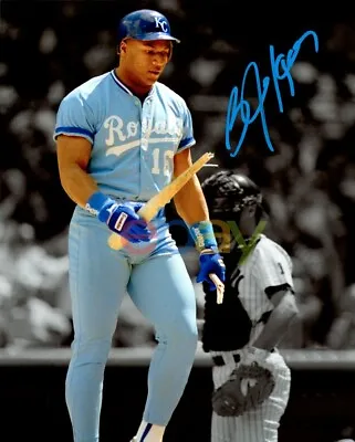 BO JACKSON AUTOGRAPHED SIGNED 8X10 PHOTO ROYALS SPOTLIGHT Reprint • $19.95