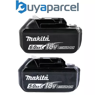 Genuine Makita 18V Batteries - 1x 6.0Ah BL1860 1x 5.0Ah BL1850 LXT Star Battery • £144.99