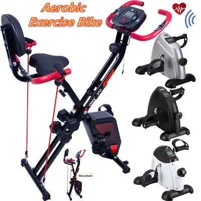 £120.99 • Buy 3 IN 1 Foldable Magnetic Exercise Bike Home Gym Fitness Workout Bicycle Cycling