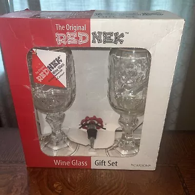 Carson The Original Rednek Wine Glass Gift Set Ball Mason Jars W Stopper New • $39.99