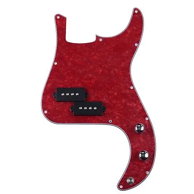 PB P Bass Prewired Loading Pick Pickup W/Pickups For 4 Strings Black Red Pearl • $71.76