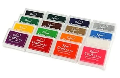 16 Colors Craft Ink Pads For Stamps Non-Toxic Washable Stamp Pads For Kids  • $21.02