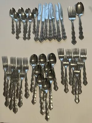 Set Of 40 Oneida Mozart Stainless Service For 7 Spoons Knives Forks Silverware • $139.99