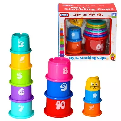 Baby Educational Toys - My 1st Stacking Cups - Age 12 Months Numbers • £7.49