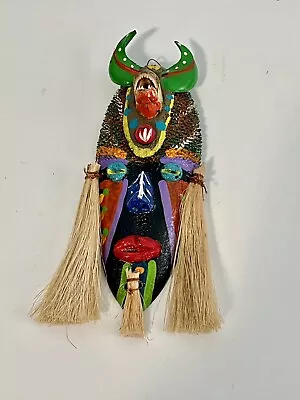 Fine Art Rare Mask Folk Art Indigenous With Dried Fish Head Wall-hanging • $25