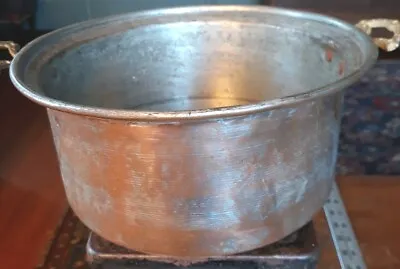 Antique Copper Cooking Pot Middle East Turkey   Egyptian 9  X 4.5    • $18