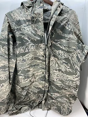 $47.45 • Buy US Military Tiger Stripe Abu Cam Rainsuit Jacket  Small Orc Parka Improved Rain