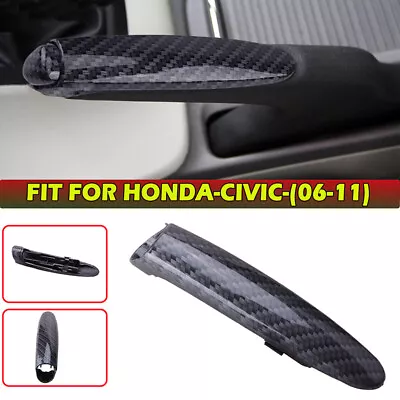 Car Parking Brake Handle Protect Cover Carbon Fiber Fits Honda Civic 2006~2011 • $11.85