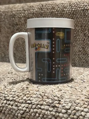 Vintage 1980 Pac-Man Holographic Coffee Mug Lenticular Printing Plastic Cup • $10