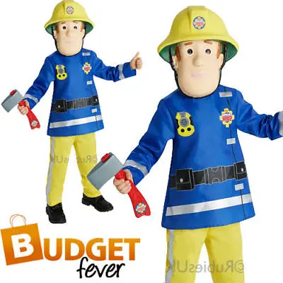 £19.99 • Buy Boys Fireman Sam Childs Firefighter Fancy Dress Uniform Book Week Kids Costume