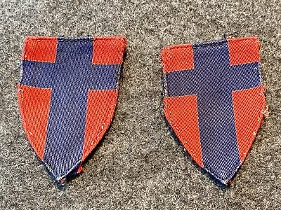 £24.99 • Buy Original Par Of British WW2 21st Army Group Printed Formation Sign/Patch