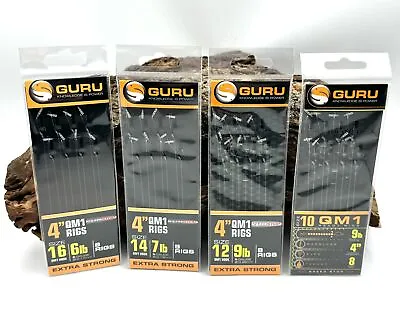 Guru 4  Speedstop QM1 Ready Rig's Size 10 12 14 16 10 Cm Finished Rig Hook Tied • £4.56