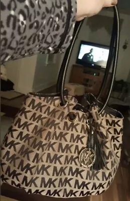 MICHAEL KORS Leather Ring Tote Bag Purse • $50