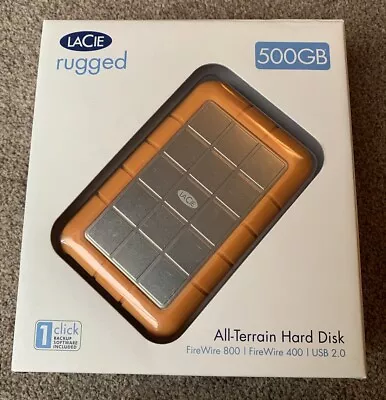 LaCie Rugged 500GB HHD All Terrain External Hard Drive • £34.95