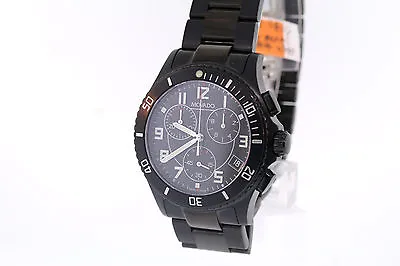 Men's Movado 0606066 Junior Sport Chronograph Black PVD Stainless Watch • $519