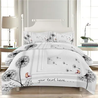 Journey Dandelion 3D Quilt Duvet Doona Cover Set Single Double Queen King Print • £49.35