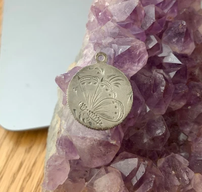 $140 • Buy Love Token Coin Butterfly Pictorial