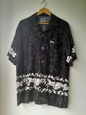 Vintage 90s Y2K Quicksilver Button Up Surf Shirt Men’s Size Large Pocket Hawian  • $29.90