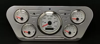 1953 1954 1955 Ford Truck 5 Gauge GPS Dash Cluster Set Insert White • $378