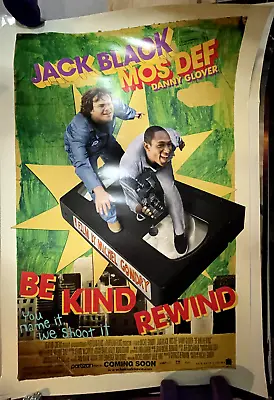 Be Kind Rewind  Original 2 Sided Movie Poster - 27x 40 Jack Black Mos Def • $9.40
