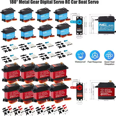 Waterproof Steering Digital Servo Metal Gear HIGH TORQUE & SPEED For RC Car Boat • $71.23