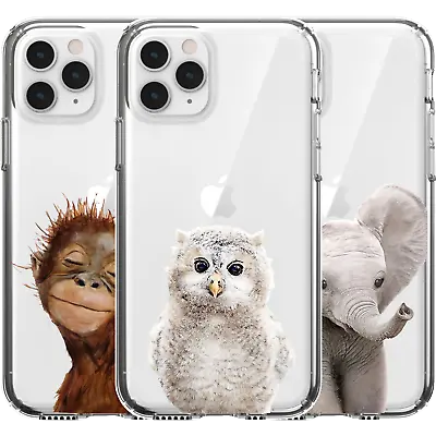 $16.95 • Buy Silicone Cover Case Cute Baby Animal Eyes Nature Earth Owl Elephant Monkey