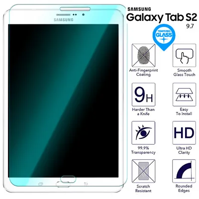 £4.29 • Buy For Samsung Galaxy Tab S2 9.7 Tempered Glass Screen Protector Film SM T810 T815