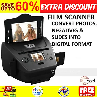 Film Scanner Photo Slide Negative Converter 35mm Digital Viewer Photos Portable • $219.97