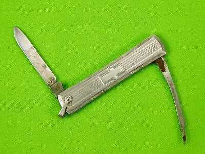 Vintage US Voos WMS Folding Pocket Knife W/ Pipe Cleaner • $45