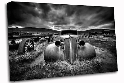 Old Vintage Car Canvas Wall Art Picture Print • £42.98