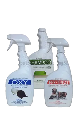 £41.99 • Buy Value Pack 2: Kirby Shampoo 32oz, Spot Remover With Oxy 22oz, Heavy Traffic 22oz