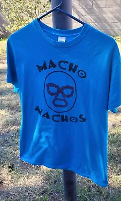 Blue Mens Medium Shirt Wrestling Macho Nacho Libre  • $20