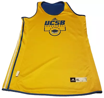 UCSB Santa Barbara GAUCHOS Adidas Basketball XL REVERSIBLE Team Practice Jersey • $49.99