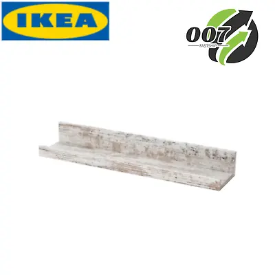 IKEA MOSSLANDA Floating Ledge White Stained Pine Effect 21-5/8  For Photos • £28.50