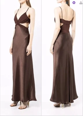 $90 • Buy Bec & Bridge Dress Size 8 Brown Cocktail Dress