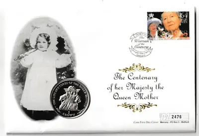 29/2/2000 Isle Of Man Coin Cover - Centenary Of Her Majesty The Queen Mother #5 • £11.99