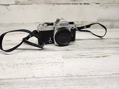 Vintage Nikon FM Silver 35mm SLR Film Camera. Untested • $99.99