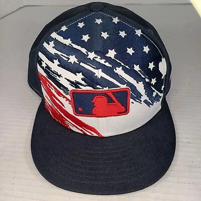 New Era 59fifty MLB Logo Umpire 4th Of July Fitted Baseball Hat Size 7 1/2 RARE • $32